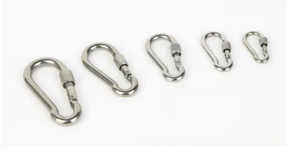 Stainless Steel Carabiner Snap Link with Screw