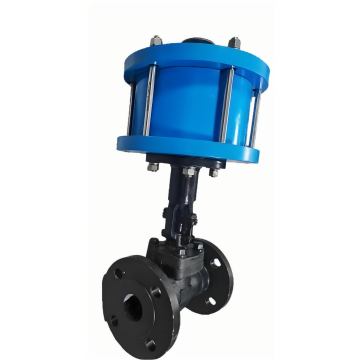 Válvula de corte de flange de aço forjado pneumático