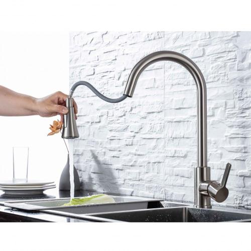 304 Stainless Steel Household Pull Down Kitchen Faucet