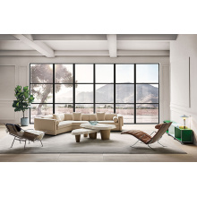 Corner Sofas Easy Cleaning Fabric White Corner Sofas Factory