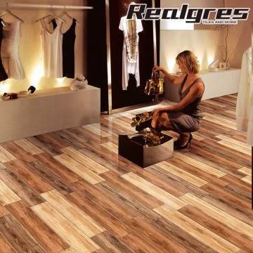 Happy good affordable basic wood design floor tiles