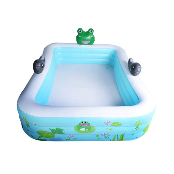Oppblåsbart over bakken basseng frosk oppblåsbart svømmebasseng