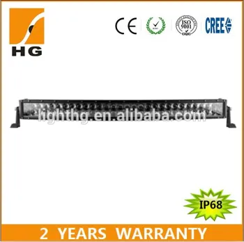 HG-8626A-288 IP68 52inch 288w black car accessories curved led light bar for offroad jeep