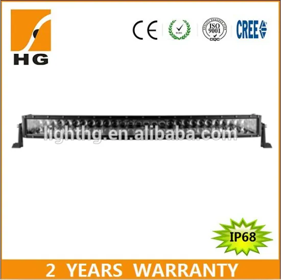HG-8626A-288 IP68 52inch 288w black car accessories curved led light bar for offroad jeep