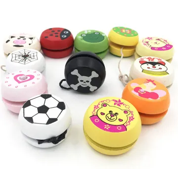 5cm Wooden Yo Yo Personality Creative Building Personality Sport Hobbies Classic Yoyo Classic Toys For Children Christmas