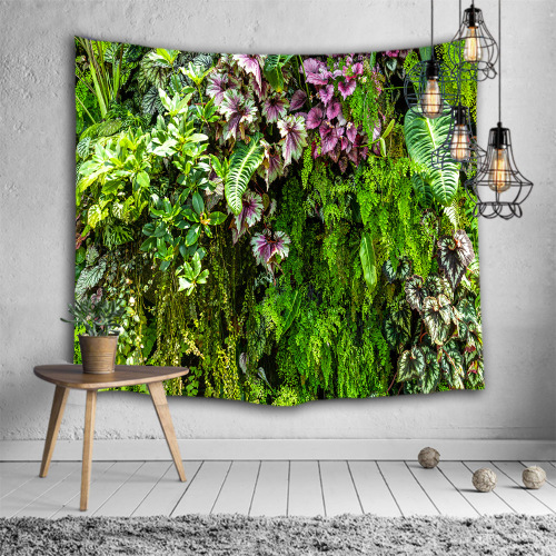 Green Leaves Wall Tapestry Tropical Plants Nature Tapestry Wall Hanging for Livingroom Bedroom Dorm Home Decor
