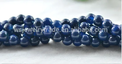 Natural blue agate beads Wholesale agate Factory direct sales