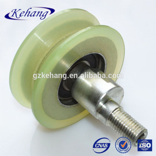 pulley for shower door/aluminum machinary parts/pu mounted pulley