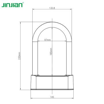 Anti-shear fingerprint bike lock u lock smart lock