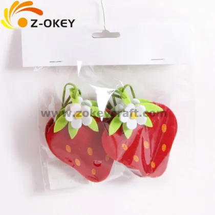 Stawberry felt crafts pendant home decoration