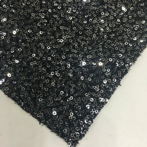 European Fiery 2mm Allover Sequins Embroidery Fabric