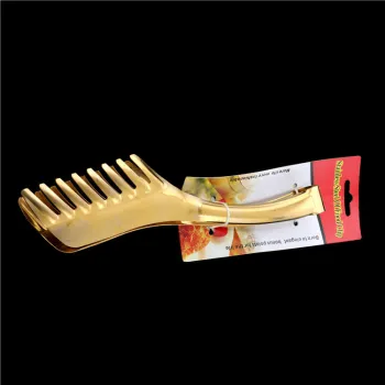 Colorful Non-Stick Heavy Duty Gold Kitchen Tongs for Cooking, BBQ, and Buffets