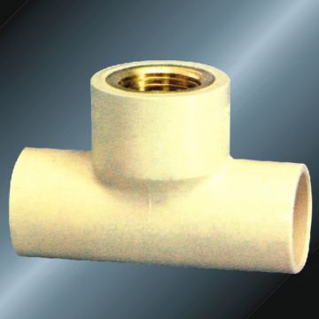 ASTM D2846 Watervoorziening Cpvc vrouwelijk T-stuk messing