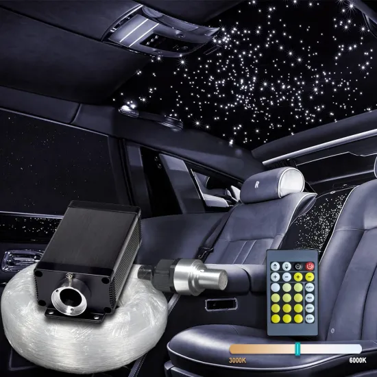 10W Color Temperature Adjustable Fiber Optic Light Kit for Starry Car Roofs
