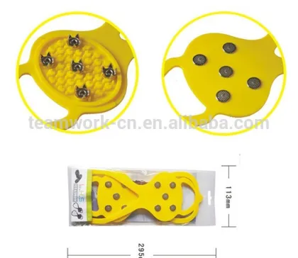 Skid proof snow rubber shoe cover for climbing and snow shoe cover