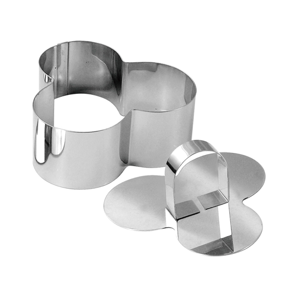 stainless steel dessert ring 4pcs