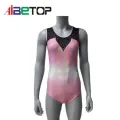 Gradiente spandex sem mangas de ginástica de ginástica para mulheres