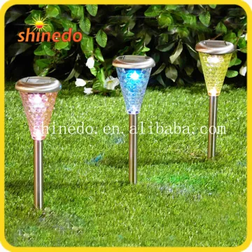 Solar Outdoor Pathway Landscape Garden lawn Lights with RGB led