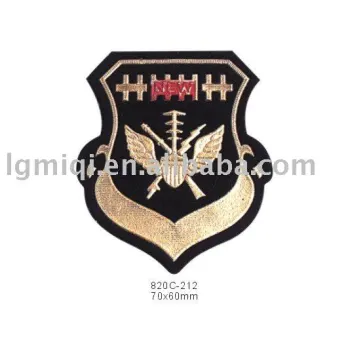 Pu leather fancy patch label for jeans, bags