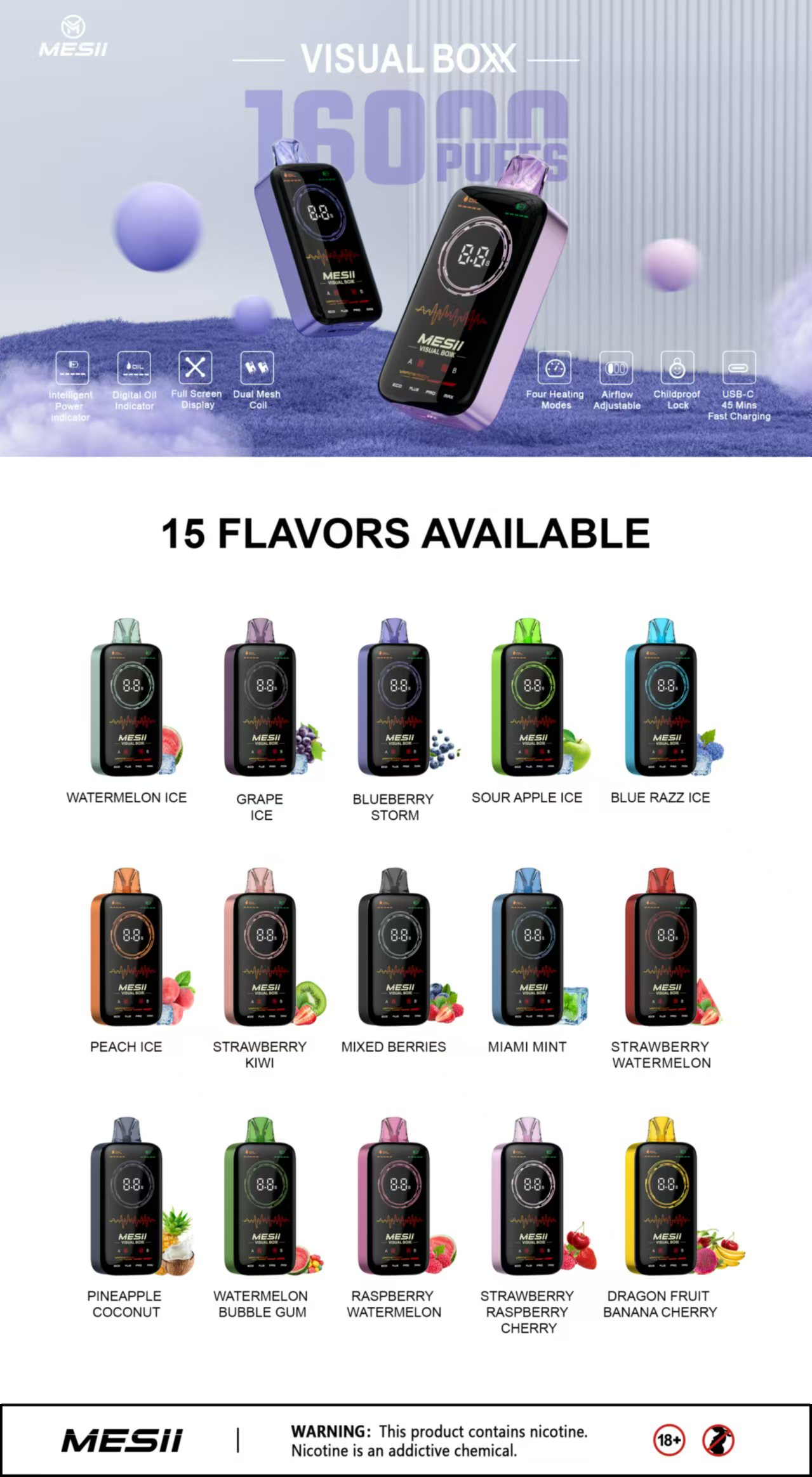 MESii 16000 puffs (5) MESii 16000 puffs (5)