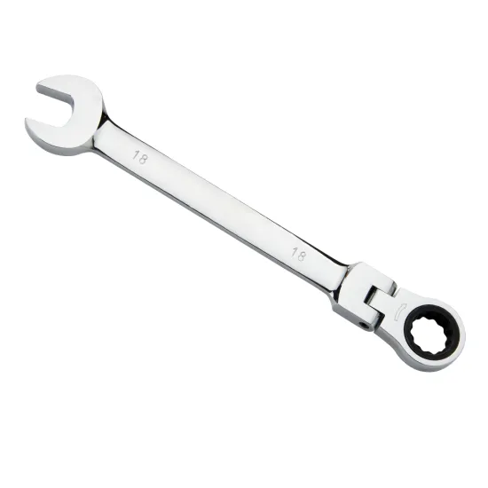 Chrome Vanadium Steel Flexible Head Ratchet Spanner