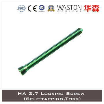 Ha 2.7 Self Tapping Locking Screw with Torx or Hex Head