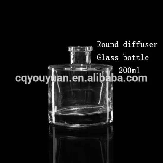 Round Glass Bottles 20CL Reed Diffuser Bottle White