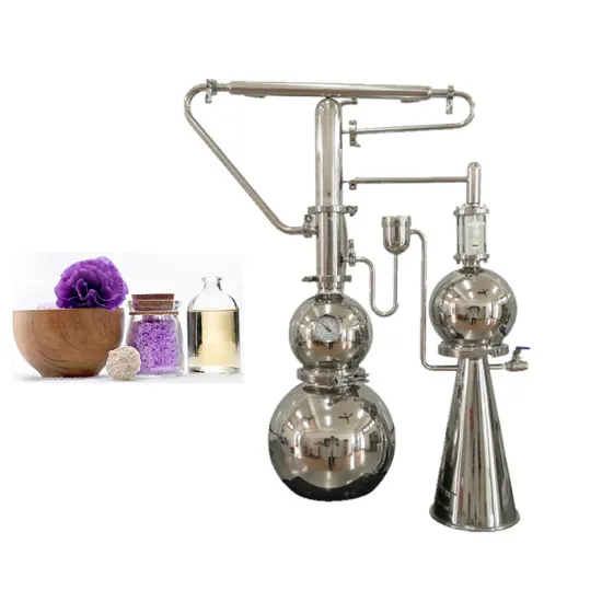 The Bodhi Flower Short Path Frangipani Essential Oil Distiller Distillation Machine Turnkey