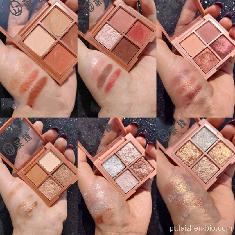 Paleta de sombras de 4 cores à prova d&#39;água e de longa duração