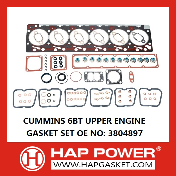 HAP-CS-S-015 3804897 CUMMINS 6BT UPPER ENGINE GASKET SET