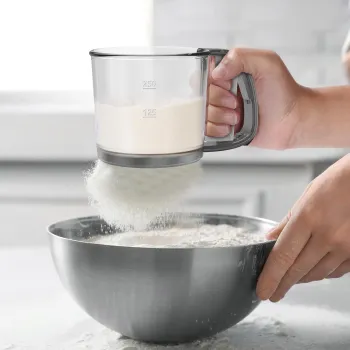 Kitchen Cooking Sieve: Fine Mesh Flour Sifter & Strainer