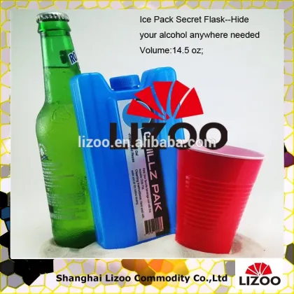 Secret Flask - Artic flask ice pack flask holds 14.5 oz