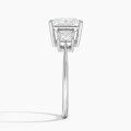 18K အဖြူရောင်ရွှေမင်းသမီး Lab Diamond လက်စွပ်