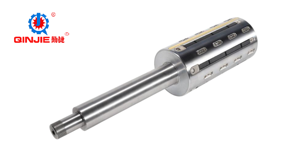 Eixo pneumático de haste passante de aço de 6 polegadas com polia