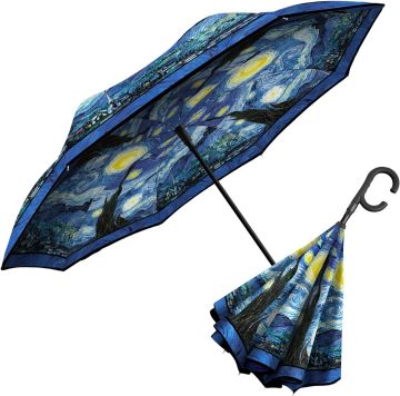 Customized Famous Painting Umbrella with High-Quality Walking Style (23inch, 8 Ribs)