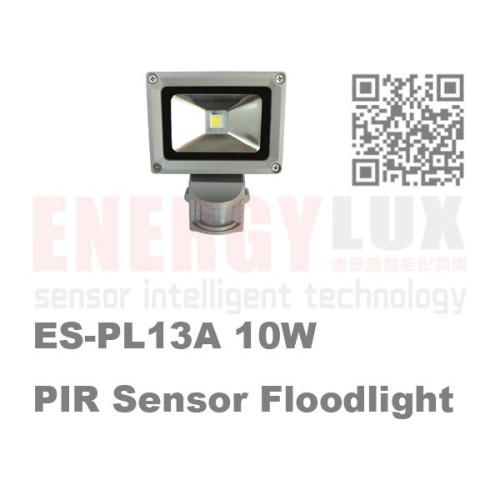 ES-PL13A LED 10W floodlight with PIR sensor