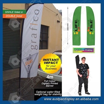 Marketing Flags 4m with cross base