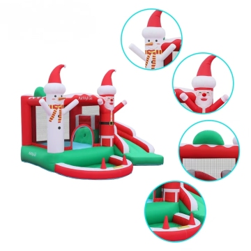 Santa Claus Gift Inflatable Castle Jumping Bed
