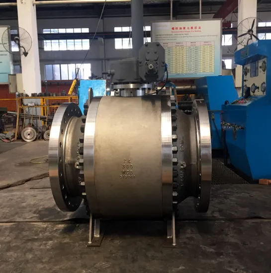 3PCS Cast Steel Body Trunnion Mounted Ball Valve