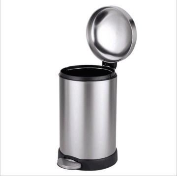Slow Down Silent Anti-Fingerprint Stainless Steel Trash Can