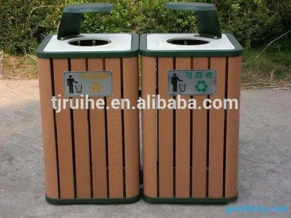 WPC Friendly Environmental Park Garbage Can & Ash-bin
