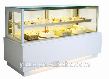 china commercial cake display fridge showcase for cafe and bakery shop