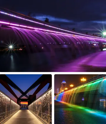 PrecisionGlow RGBW Wall Washers - 8pcs Linear LED Bar for Outdoor Lighting