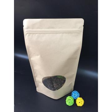 Bionedbrydeligt Kraft Paper Recycle -taske med vindue