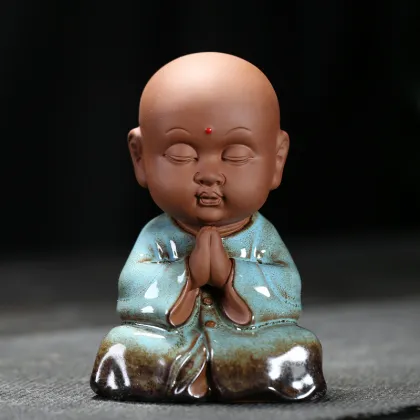 Boutique Kiln Baked Yixing Clay Monk Tea Pets