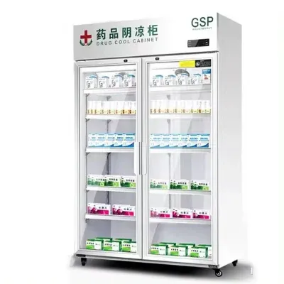 1000L Three Doors Direct Cooling Low Compressor Copper Tube Commercial Beverage Cooling Showcase for Supermarket