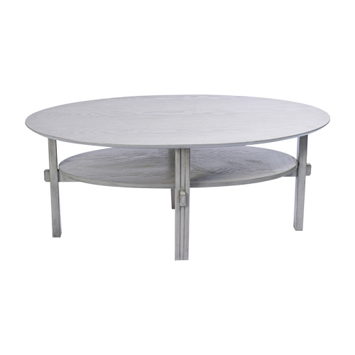 Oval Wood Coffee Table