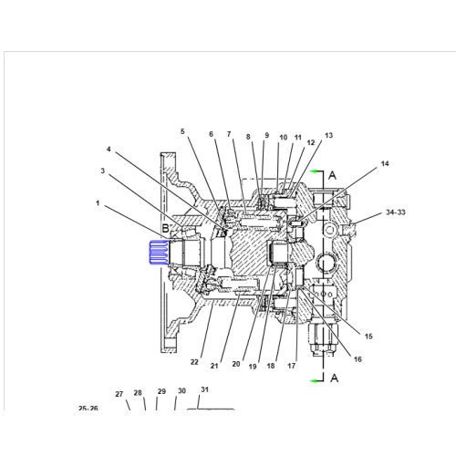 170-9893 1709893 MOTOR FOR 312