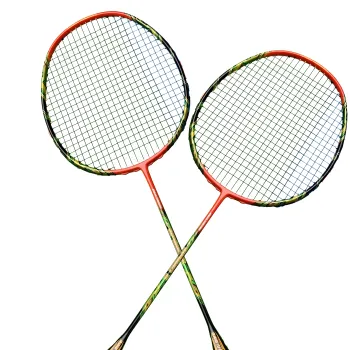 Ultra-Light All Carbon Badminton Racket with PU Grip - Durable Sport Gift Box