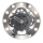 Stain Steel Silver Big Black Gear Clock